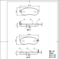 D815 ODON branded front brake pad ceramic car disc brake pad for nissan and suzuki cars